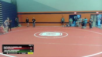 117-122 lbs Round 1 - Taylor Parkhurst, Spartan Wrestling Club vs Autumn Sunderland, Heritage Outlaws