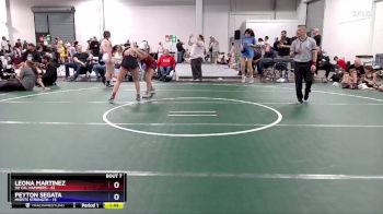 110 lbs Round 3 (6 Team) - Leona Martinez, So Cal Hammers vs Peyton Segata, Misfits Strength