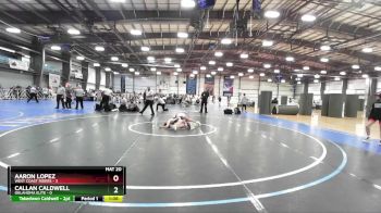 76 lbs Rd# 10- 4:00pm Saturday Final Pool - Callan Caldwell, Oklahoma Elite vs AARON LOPEZ, West Coast Riders