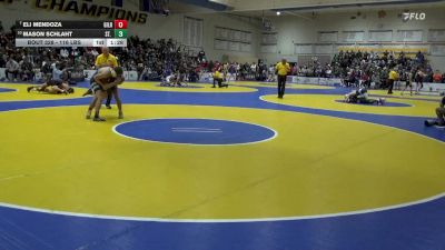 116 lbs Round Of 16 - Eli Mendoza, Gilroy vs Mason Schlaht, St. John Bosco