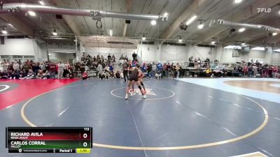 113 lbs Champ. Round 2 - Carlos Corral, Valley vs Richard Avila, Regis Jesuit