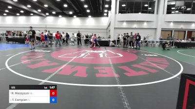 125 lbs Final - Reza Massjouni, Virginia vs Tomas Campian, Florida