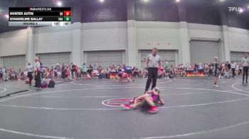 55 lbs Round 3 - Evangeline Ballay, Unaffiliated vs Hunter Autin, Backyard Brawlers