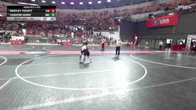 120 lbs Cons. Semi - Bentley Pickett, Warrior Youth Wrestling vs Cashten Hurst, Whitehall Wrestling Club