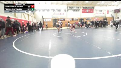 115 lbs Cons. Round 5 - Emilia Diaz Gaytan, Hayward vs Angelina Petrando, Northgate