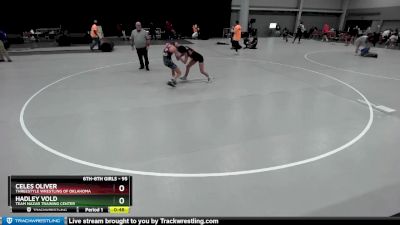 95 lbs Semifinal - Celes Oliver, Threestyle Wrestling Of Oklahoma vs Hadley Vold, Team Nazar Training Center