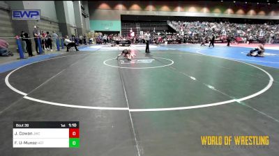 58 lbs Quarterfinal - Jagger Cowan, JWC vs Francisco Urrea-Munoz, Hot Shots Wrestling