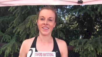 Molly Renfer after steeple debut at Stanford Invite