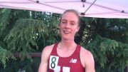 Paige Kouba after huge steeplechase PR at Stanford Invite