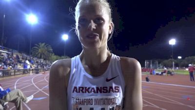 Dom Scott after bittersweet 5k performance at Stanford Invite