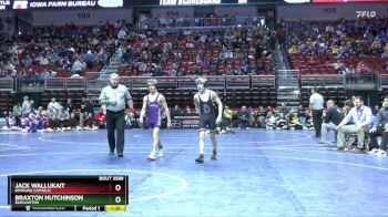 3A-106 lbs 3rd Place Match - Braxton Hutchinson, Burlington vs Jack Wallukait, Dowling Catholic