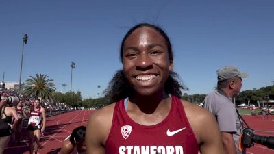 Olivia Baker working on her speed at the Stanford Invite