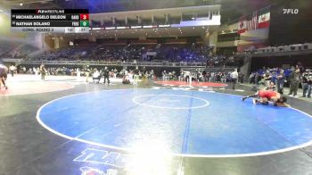 132 lbs Cons. Round 2 - Nathan Solano, Franklin (Elk Grove) vs Michaelangelo DeLeon, Oakdale