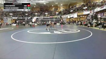 190 lbs Cons. Semi - Cole Mathes, Humbolt Hs vs Collin Schreiner, Kingman Hs
