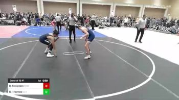 130 lbs Consi Of 16 #1 - Bodhi Mclinden, Perry HS vs Dylan Thomas, Sd Hs