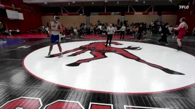 215 lbs Quarterfinal - David Calkins Jr., Liberty vs Wali Salemi, Newark Memorial