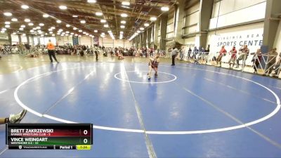 76 lbs Rd# 5- 3:45pm Friday Final Pool - Vince Weingart, Westshore D.S vs Brett Zakrzewski, Ranger Wrestling Club