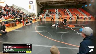 62 lbs Round 1 - Bodi Cooley, Powell Wrestling Club vs Spence Hill, Cody Wrestling Club