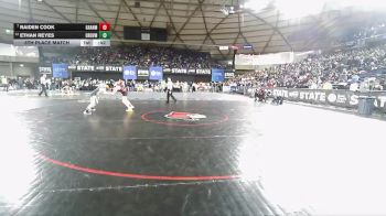Boys 1B/2B 126 5th Place Match - Raiden Cook, Granger vs Ethan Reyes, Oroville