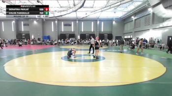 132 lbs Round Of 32 - Serafina Pavlat, Foran vs Chloe Fangiullo, Plainville