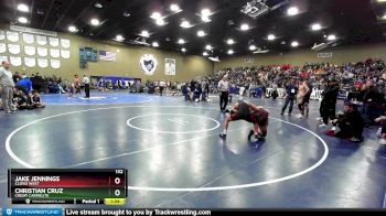 132 lbs Champ. Round 2 - Christian Cruz, Crespi Carmelite vs Jake Jennings, Clovis West