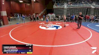 87 lbs 1st Place Match - Canon Horner, Natrona Colts Wrestling vs Malachi Simmons, Sheridan Wrestling Club