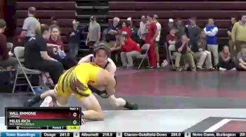 138 lbs Cons. Round 3 - Will Emmons, Carlisle vs Miles Rich, Des Moines Lincoln