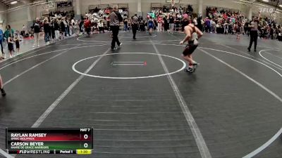 80 lbs Cons. Round 1 - Raylan Ramsey, SMWC Wolfpack vs Carson Beyer, Havre De Grace Warriors