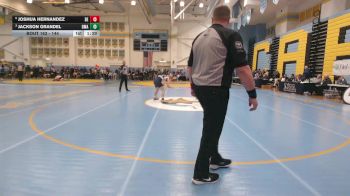 144 lbs Quarterfinal - Jackson Grandel, Delaware Military Academy vs Joshua Hernandez, Delcastle H S