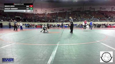 100 lbs Semifinal - Brock Argo, Husky Wrestling Club vs Shelby Kennedy, Tuttle