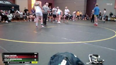 200 lbs Round 2 (4 Team) - Kyle Hendrickson, Alpha Elite vs Noah Mathis, MO Outlaws Gold