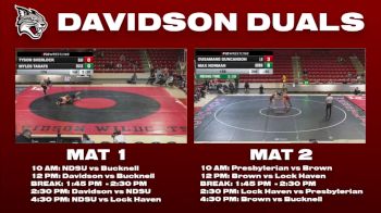 174 lbs Round 2 - Myles Takats, Bucknell vs Tyson Sherlock, Davidson