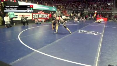 1A-138 lbs Cons. Round 5 - Trace Huisman, Saint Ansgar vs Max Pollock, Wayne, Corydon
