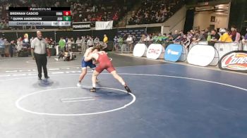 D 1 190 lbs Champ. Round 1 - Brennan Cascio, Brother Martin vs Quinn Anderson, Jesuit