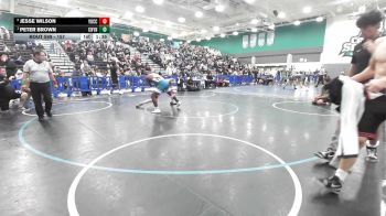 157 lbs Semifinal - Peter Brown, Canyon Springs vs Jesse Wilson, Yucca Valley