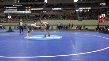 184 lbs Champ. Round 1 - Austin Gibson, Fairmont St. vs Garrett Wells, Central Okla.