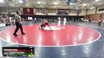 165 lbs Semifinal - Isaac Romero-martinez, Modesto College vs Munther Saleh, Sacramento City College