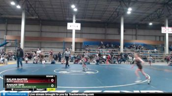 60 lbs Round 1 - Kalaya Baxter, Grizzly Wrestling Club vs Raegan Sims, Southern Idaho Wrestling Club