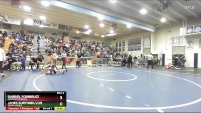 106 lbs Cons. Round 1 - Gabriel Rodriguez, Huntington Beach vs James Burtonduvon, Santa Monica