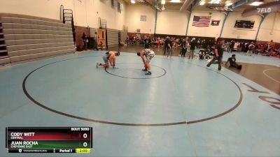 206-212 lbs Round 5 - Juan Rocha, Cheyenne East vs Cody Witt, Central