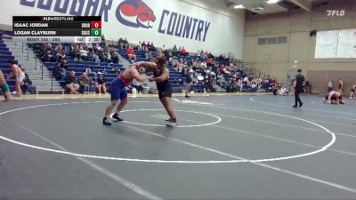 285 lbs Cons. Round 2 - Logan Clayburn, Southwestern Oregon Community College vs Isaac Jordan, Southern Oregon