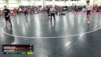 190 lbs Round 6 (10 Team) - Aidyn Wolfe, Eagle Empire Purple vs Cooper Wynn, Oswego High School