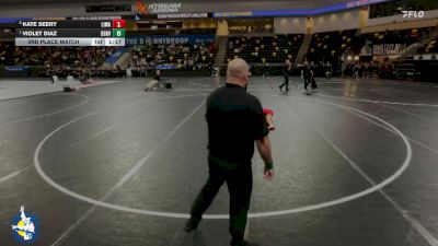 115 lbs 3rd Place Match - Violet Diaz, Denver vs Kate Seery, Linn-Mar