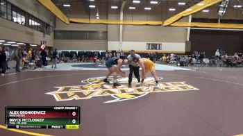 184 lbs Champ. Round 1 - Bryce McCloskey, Thiel College vs Alex Gronkiewicz, Manchester