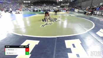 1A 190 lbs Quarterfinal - Wyatt Bacon, Nooksack Valley vs Luis Mendoza, Toppenish