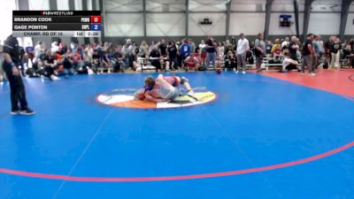 215 lbs Champ. Rd Of 16 - Brandon Cook, Peninsula Wrestling vs Gage Ponton, Suples