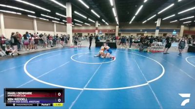 142 lbs Round 5 - Marli Denmark, Spartan Mat Club vs Xen Reddell, Canyon High School Wrestling