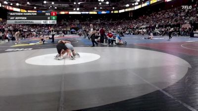 6A 132 lbs Quarterfinal - Jay Jeppsen, Centennial vs Matthew Hamilton, Post Falls