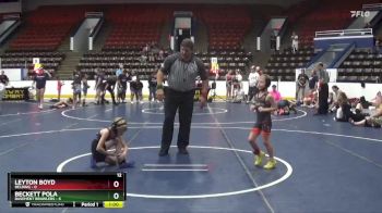 53 lbs Round 5 (6 Team) - Leyton Boyd, Belding vs Beckett Pola, Basement Brawlers