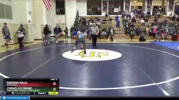 222 lbs Quarterfinal - Cornelius Drake, Montgomery Catholic Prep School vs Mathew Mills, Dothan HS